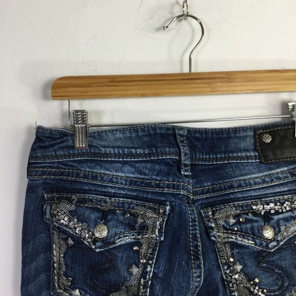 Silver Jeans Womens Suki Slim Boot Cut Stretch Denim Jeans Blue Size W29/L33 - Picture 12 of 15